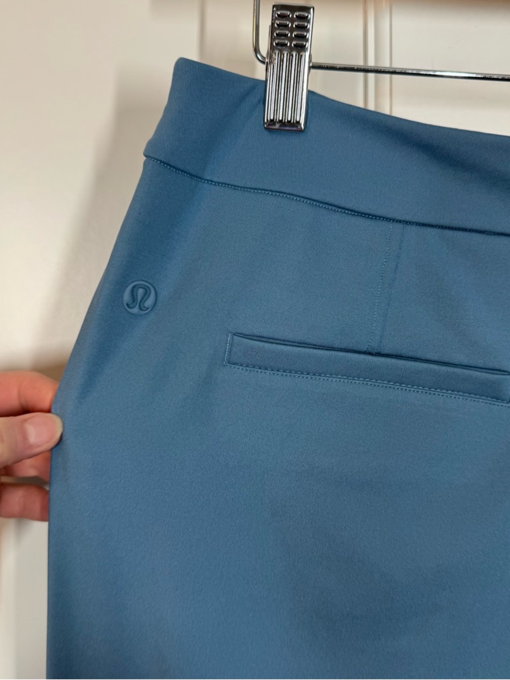 Lululemon Luxtreme Straight-Leg Mid-Rise Pants Trouser Utility Blue Travel City - Picture 6 of 10